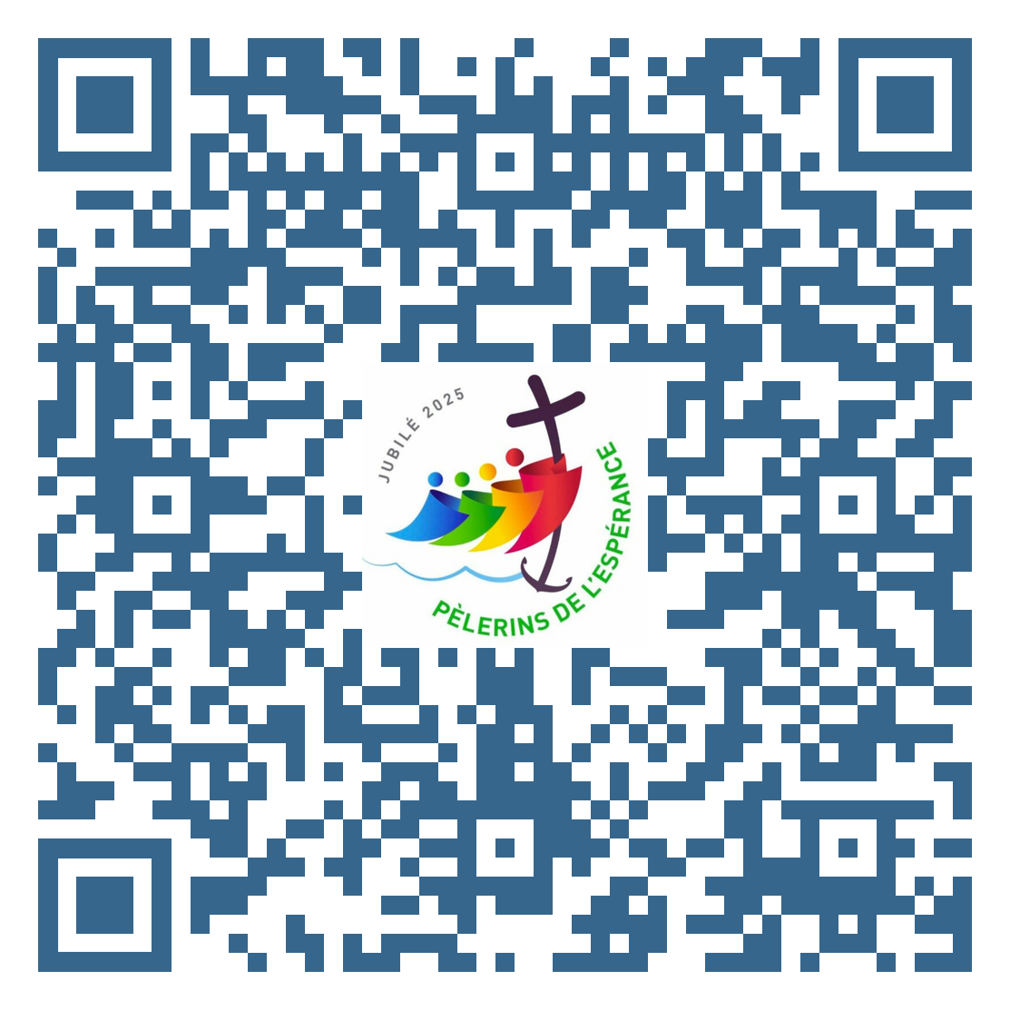 QRcode  Pèlerinage N D Paris   Bleu